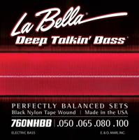 La Bella L-760NHBB snarenset elektrische 'Beatle' basgitaar La Bella L-760NHBB snarenset elektrische 'Beatle' basgitaar