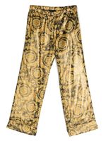 Versace Kids pantalon à imprimé baroque - Noir - thumbnail