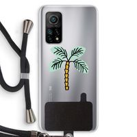 Palmboom: Xiaomi Mi 10T 5G Transparant Hoesje met koord