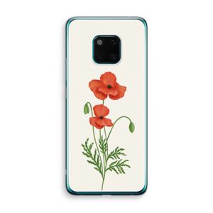 Red poppy: Huawei Mate 20 Pro Transparant Hoesje