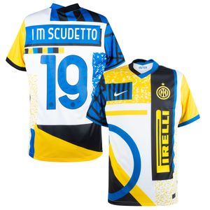 Inter Milan 4e Voetbalshirt 2020-2021 + I M SCUDETTO 19