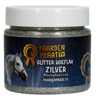 Paardenpraat TV Glitter Hoeflak Zilver