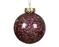 Kerstbal kunststof d8 cm transparant Decoris - Decoris Kerstbal kunststof d8 cm transparant Decoris - Decoris