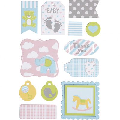 Happy Moments Labels baby 20 50 mm 12 stuks Happy Moments Labels baby 20 50 mm 12 stuks