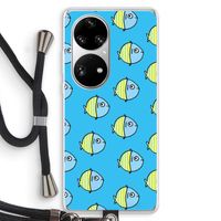 Visjes: Huawei P50 Pro Transparant Hoesje met koord