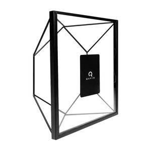 QUVIO Fotolijstje hexagon staal 17.5 x 23cm - Zwart