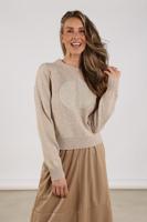 Nukus Intarsia Pullover | Sand