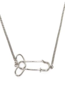 JW Anderson collier à pendentif épingle - Argent