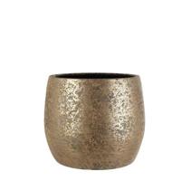 Mica Decorations Clemente Bloempot - H31xØ38 cm - Goud - Set van 2