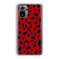 Red Leopard: Xiaomi Redmi Note 10S Transparant Hoesje