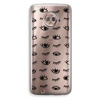 Eye pattern #2: Motorola Moto G6 Transparant Hoesje - thumbnail