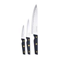 Messen Set Bergner Pro Reeco BG41026DBL Roestvrij staal ABS 3 Onderdelen