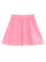 Juicy Couture Kids jupe en velours à logo - Rose