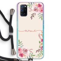 Rozen: Oppo A92 Transparant Hoesje met koord