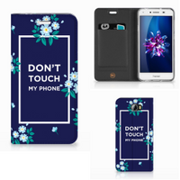 Huawei Y5 2 | Y6 Compact Design Case Flowers Blue DTMP