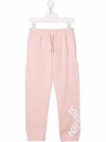 Kenzo Kids pantalon de jogging à logo imprimé - Rose - thumbnail