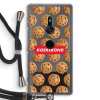 Koekerond: Sony Xperia XZ2 Transparant Hoesje met koord