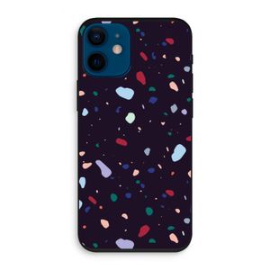 Dark Rounded Terrazzo: iPhone 12 mini Biologisch afbreekbaar hoesje