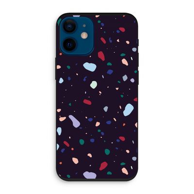 Dark Rounded Terrazzo: iPhone 12 mini Biologisch afbreekbaar hoesje