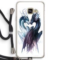 Yin Yang Dragons: Samsung Galaxy A3 (2016) Transparant Hoesje met koord
