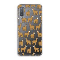 Alpacas: Samsung Galaxy A7 (2018) Transparant Hoesje