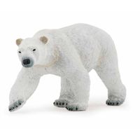 Plastic ijsbeer speeldiertje 14 cm   - - thumbnail