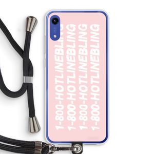 Hotline bling pink: Honor Play 8A Transparant Hoesje met koord