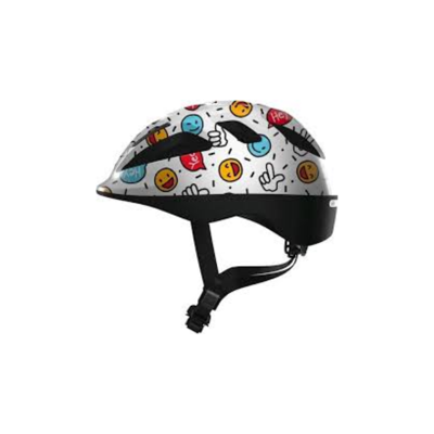 Abus helm smooty 2.0 wit smiley m 50-55 cm