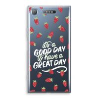 Don't forget to have a great day: Sony Xperia XZ1 Transparant Hoesje