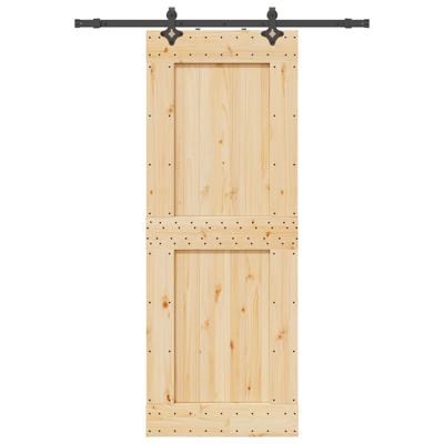 Schuifdeur met beslag 85x210 cm massief grenenhout