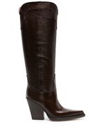 Paris Texas bottes El Dorado en cuir 100 mm - Marron