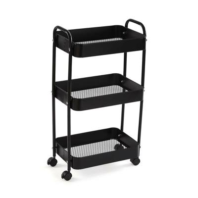 Badkamerschappen Versa Zwart 30 x 76 x 46 cm