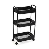 Badkamerschappen Versa Zwart 30 x 76 x 46 cm