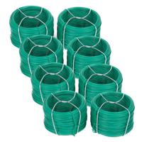 Benson Binddraad - 8x rolletjes - groen - 50 m x 0,7 mm - plantendraad