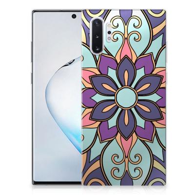 Samsung Galaxy Note 10 Plus | TPU Case | Purple Flower