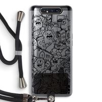 Vexx Black City : Samsung Galaxy A80 Transparant Hoesje met koord