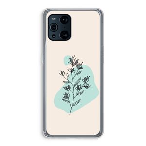 Violets are blue: Oppo Find X3 Transparant Hoesje