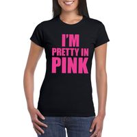 I am pretty in pink shirt zwart dames 2XL  -