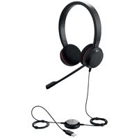 Jabra Evolve 20 MS Stereo Headset Bedraad Hoofdband Kantoor/callcenter USB Type-A Zwart - thumbnail