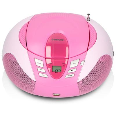 LENCO SCD-37 USB Pink - Draagbare FM Radio CD en USB speler - Roze LENCO SCD-37 USB Pink - Draagbare FM Radio CD en USB speler - Roze
