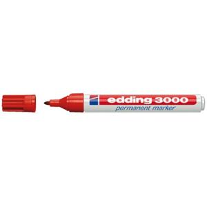 Edding 3000 permanent marker 1,5-3mm rond rood