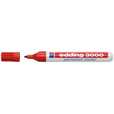 Edding 3000 permanent marker 1,5-3mm rond rood