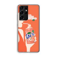 Peach please!: Samsung Galaxy S21 Ultra Transparant Hoesje