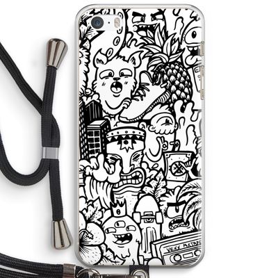 Vexx Mixtape #2: iPhone 5 / 5S / SE Transparant Hoesje met koord