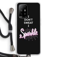 Sparkle quote: Oppo A94 5G Transparant Hoesje met koord