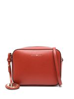 Emporio Armani sac à bandoulière grainé à logo imprimé - Marron