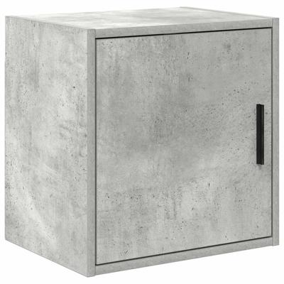 Garage wandkast betongrijs bewerkt hout