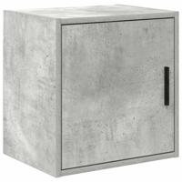 Garage wandkast betongrijs bewerkt hout