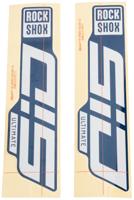 ROCKSHOX Decal set rs glossy white for blue sliders