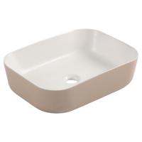 Differnz Zena waskom keramiek | beige/wit | 48 x 37.5 x 12.5 cm
